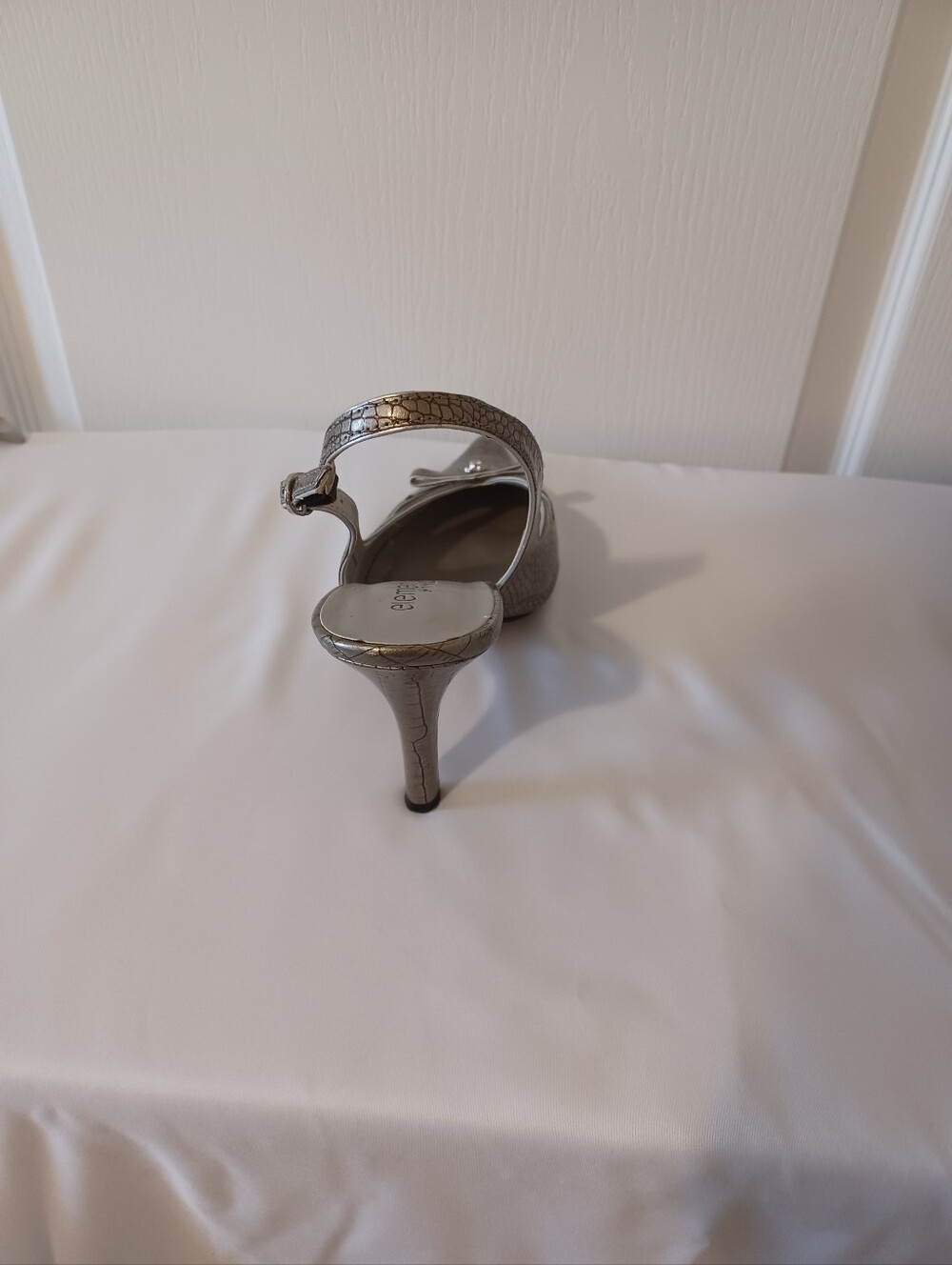 Elements by Nina Taupe Croc-Embossed Slingback Pump - Picture 7 of 16